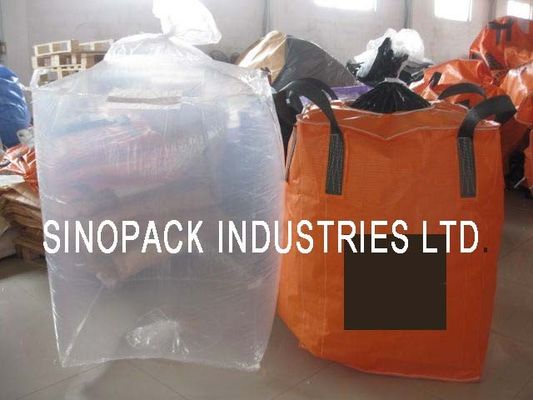 kupować Duża przezroczysta wkładka Fit Bag PE Bulk Fibc na węgiel / drobny proszek online manufacture